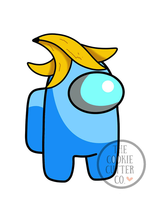 Among Us Banana cookie cutter The Cookie Cutter Co