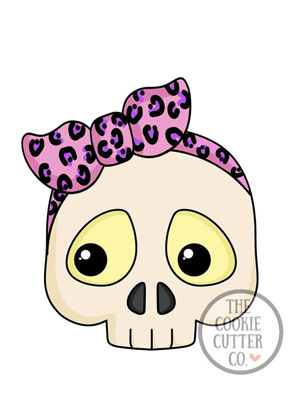 Bandana Skull cookie cutter