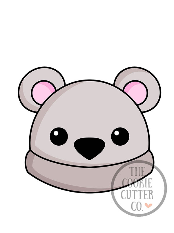 Bear Beanie cookie cutter
