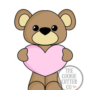 Bear Heart Full Body cookie cutter