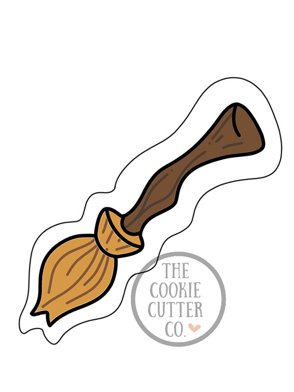 Broom cookie cutter