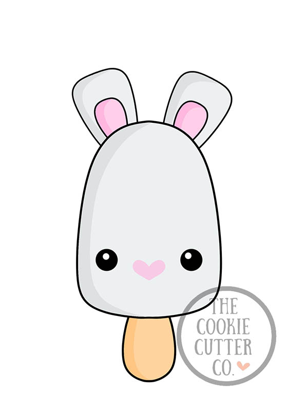 Bunny Ice Lolly cookie cutter The Cookie Cutter Co