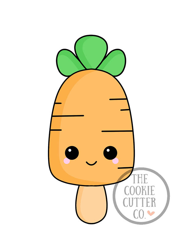 Carrot Ice Lolly cookie cutter The Cookie Cutter Co