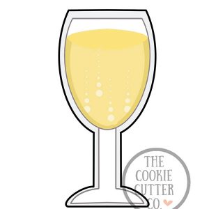 Champagne Glass cookie cutter