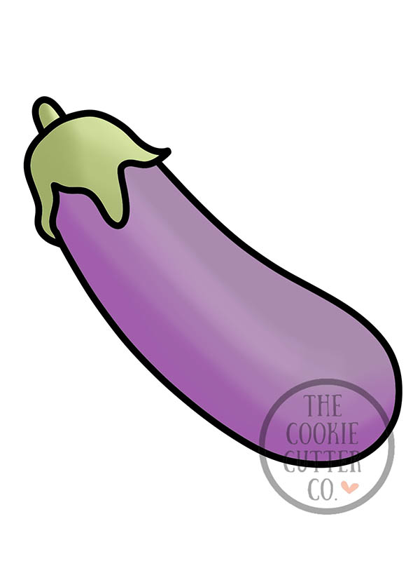 Eggplant Emoji cookie cutter The Cookie Cutter Co