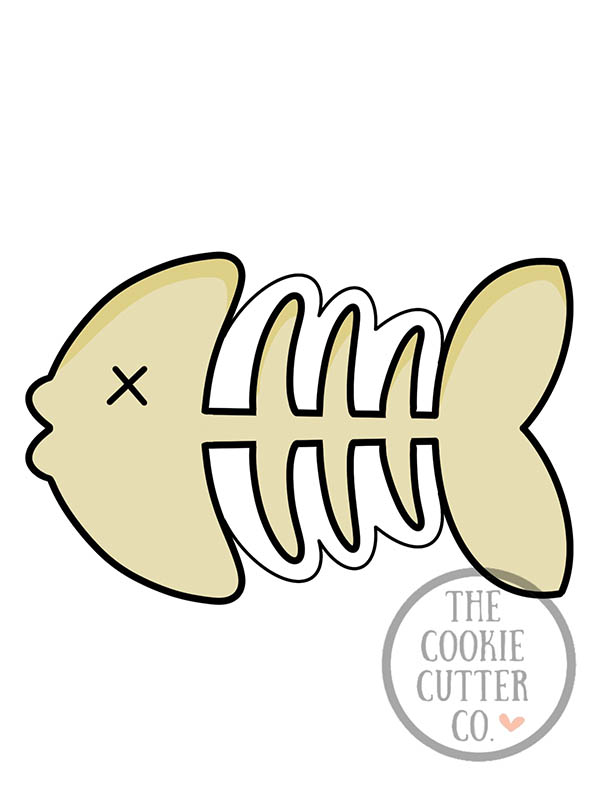 Fish Skeleton cookie cutter
