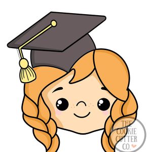 Graduation Girl (Plaits) cpokie cutter