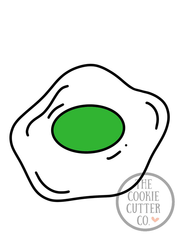 Green Eggs cookie cutter