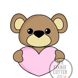 Heart Bear Torso cookie cutter