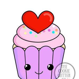 Heart Cupcake cookie cutter