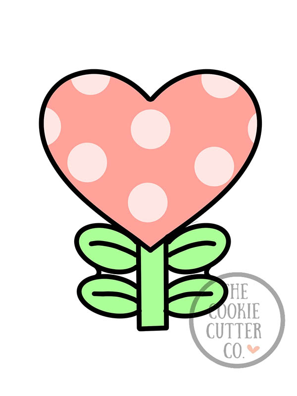 Heart Flower cookie cutter
