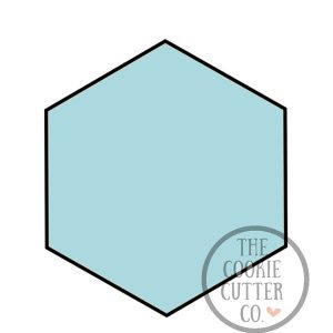 Hexagon cookie cutter