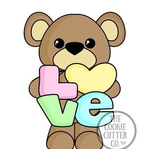 LOVE Bear cookie cutter
