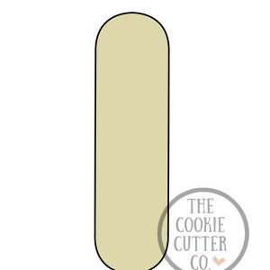 Long Oval cookie cutter