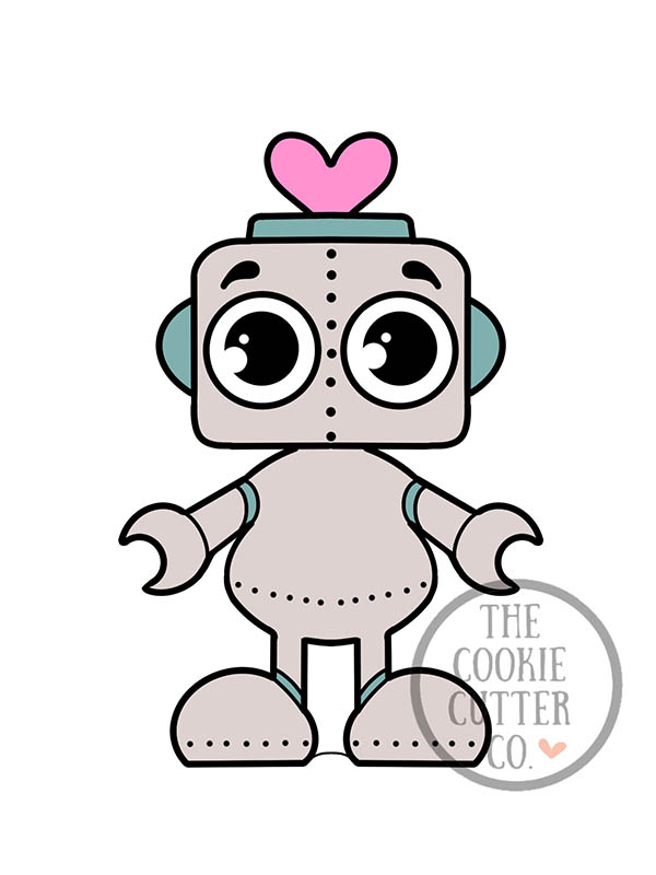 Love Bot cookie cutter – The Cookie Cutter Co