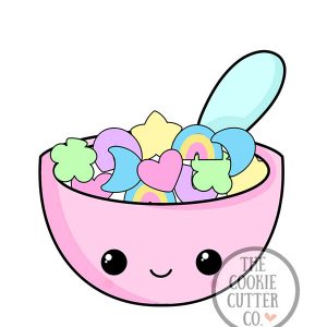 Lucky Charm Cereal Bowl cookie cutter
