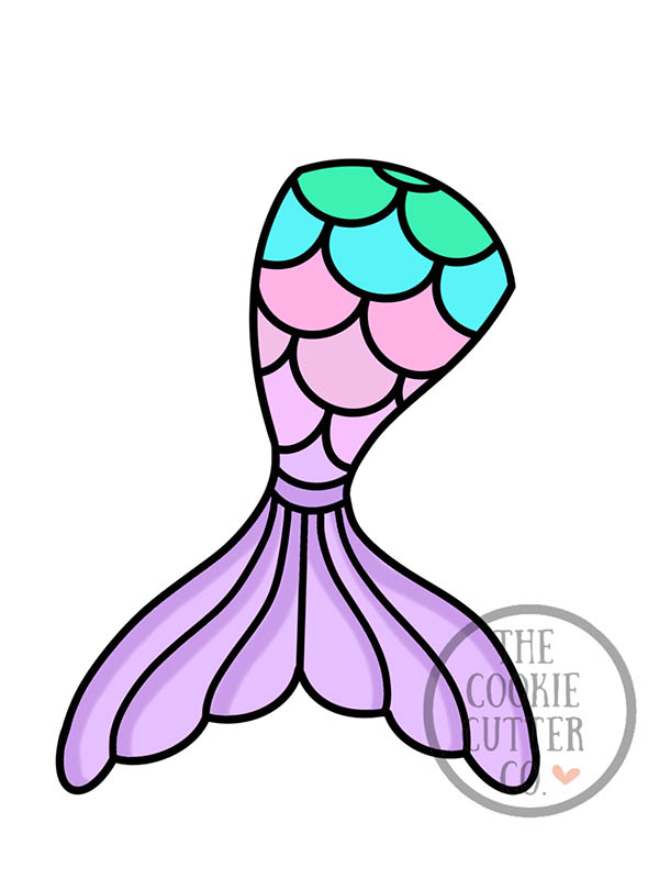 Mermaid Tail cookie cutter The Cookie Cutter Co