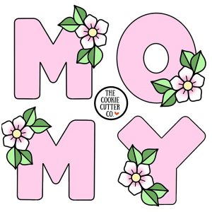 Mini MOMMY set cookie cutter