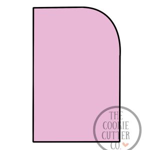 One Curve Rectangle cookie cutter