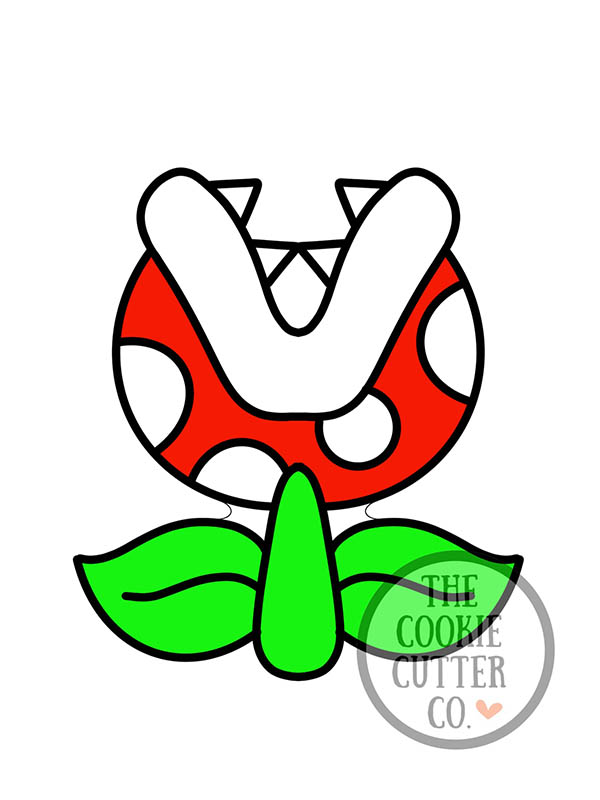 Piranha plant cookie cutter