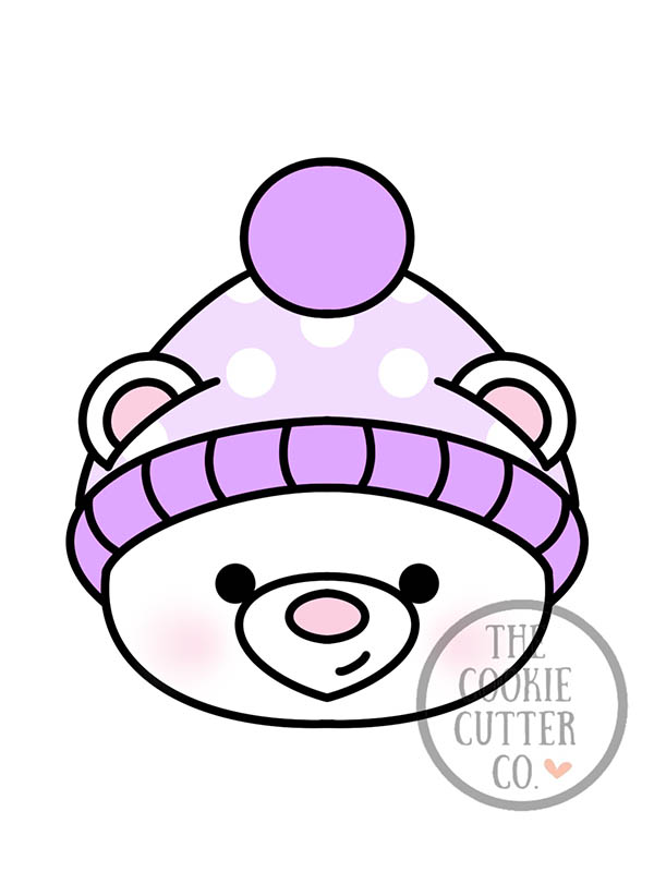 Polar Bear Face cookie cutter