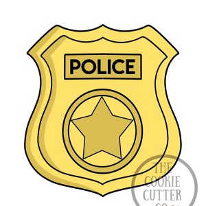 Police Badge cookie cutter