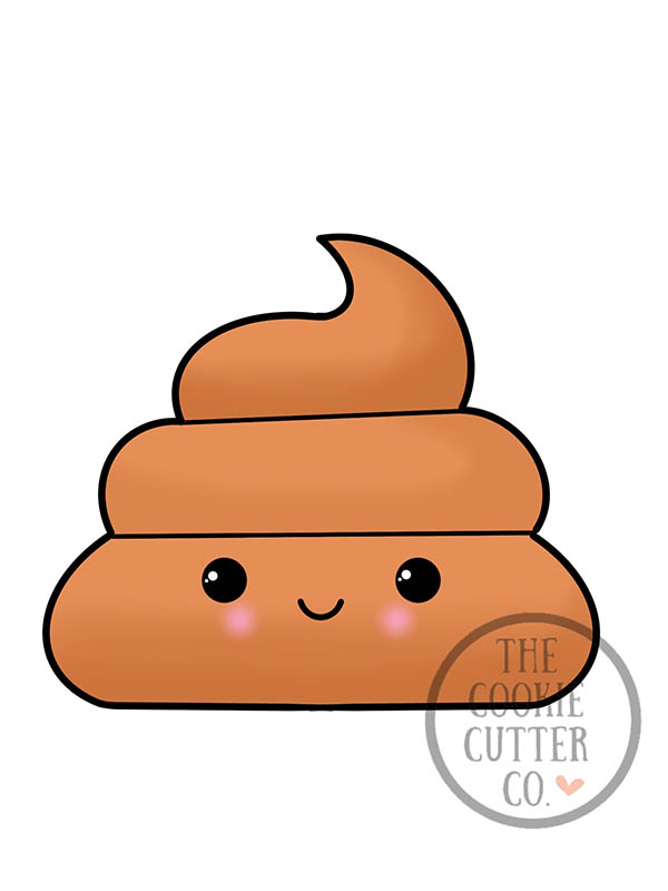 Poop cookie cutter