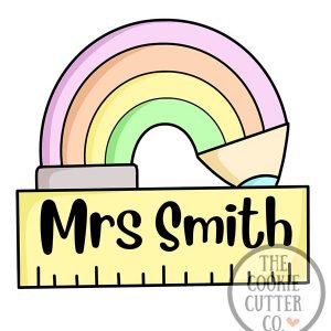 Rainbow Pencil cookie cutter