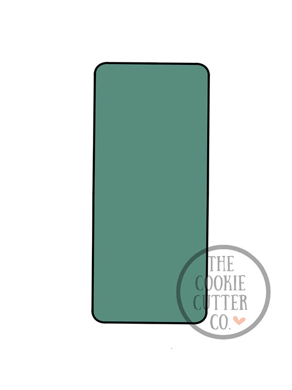 Rectangle (Curved Edges) cookie cutter