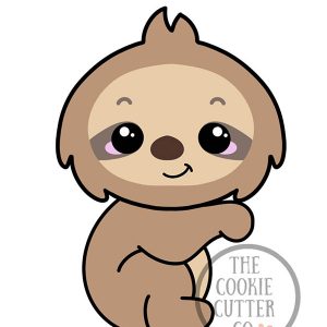 Sloth (Full body) cookie cutter