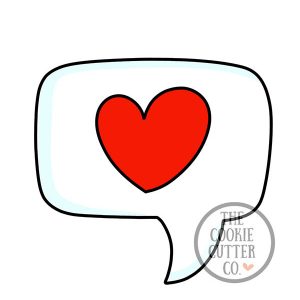Speech Bubble cookie cutter
