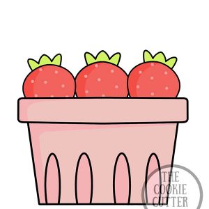 Strawberry Punnet cookie cutter