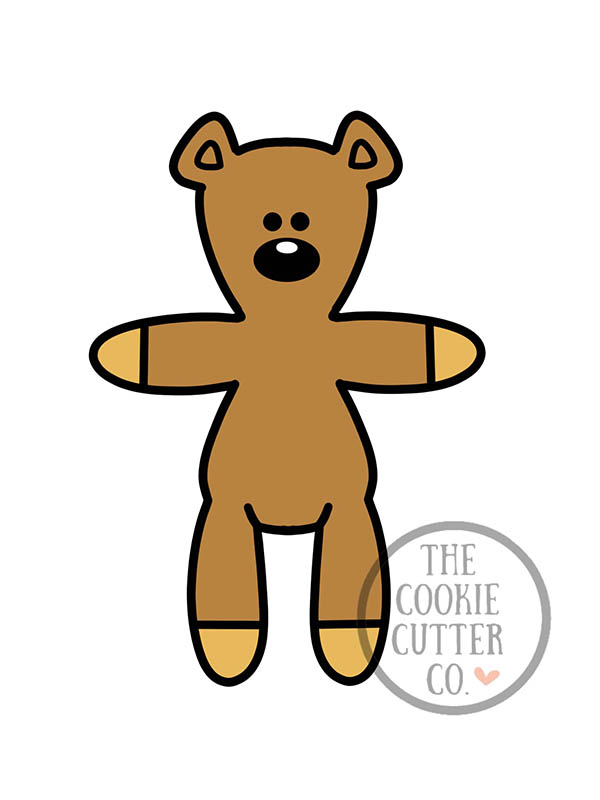 Teddy cookie cutter
