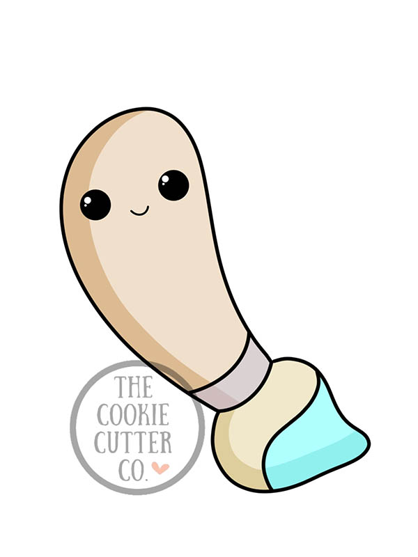 Thin Paint Brush cookie cutter
