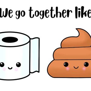Toilet Paper & Poop Mini Set