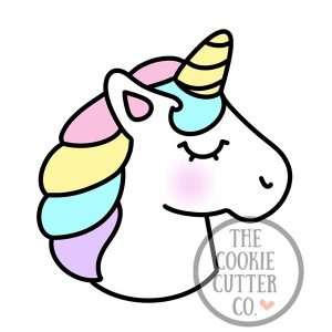 Unicorn Face cookie cutter