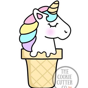 Unicorn Ice Cream cookie cutter