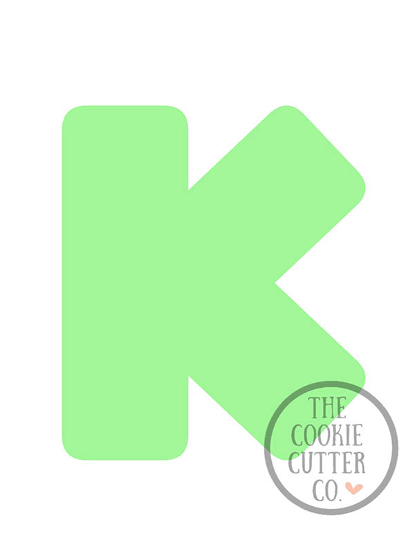 Letter K cookie cutter
