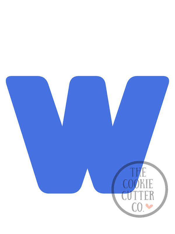 Letter W cookie cutter