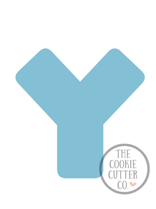 Letter Y cookie cutter