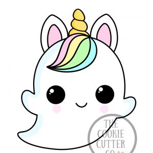 Uni-Ghost cookie cutter