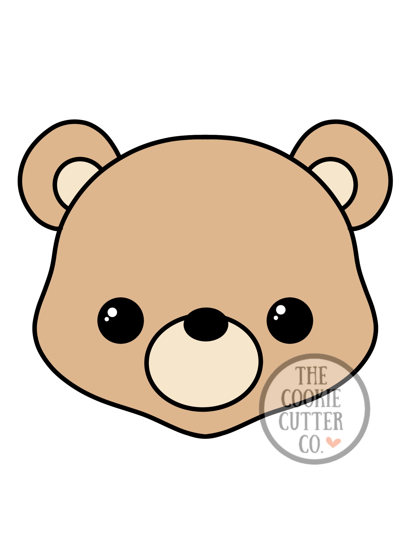 Bear Face cookie cutter