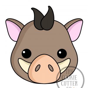 Warthog cookie cutter
