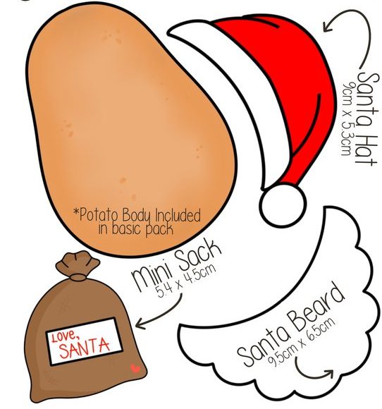 Christmas Potato Person Accessories The Cookie Cutter Co christmas-potato-person-accessories-the-cookie-cutter-co