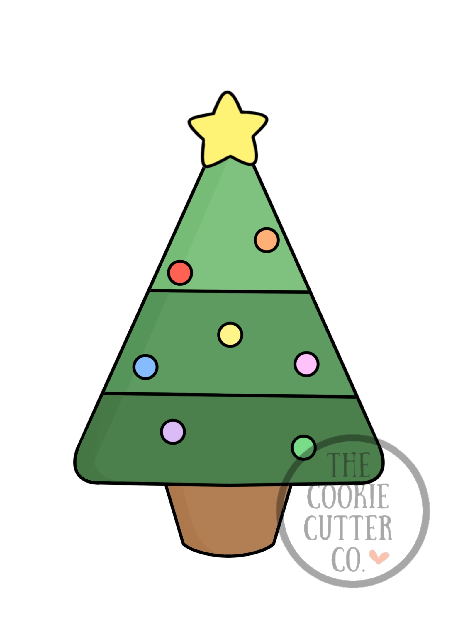 Pointy Christmas Tree cookie cutter