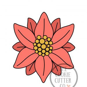 Poinsettia cookie cutter