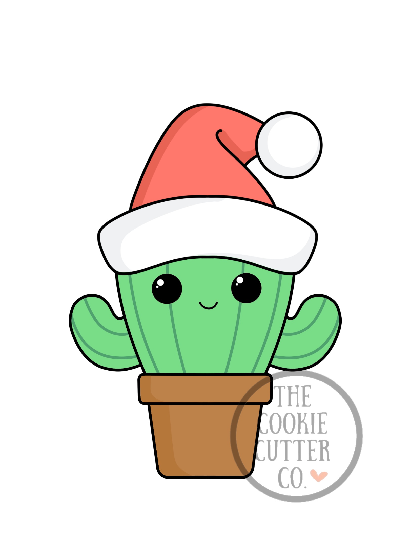 Christmas Cactus cookie cutter