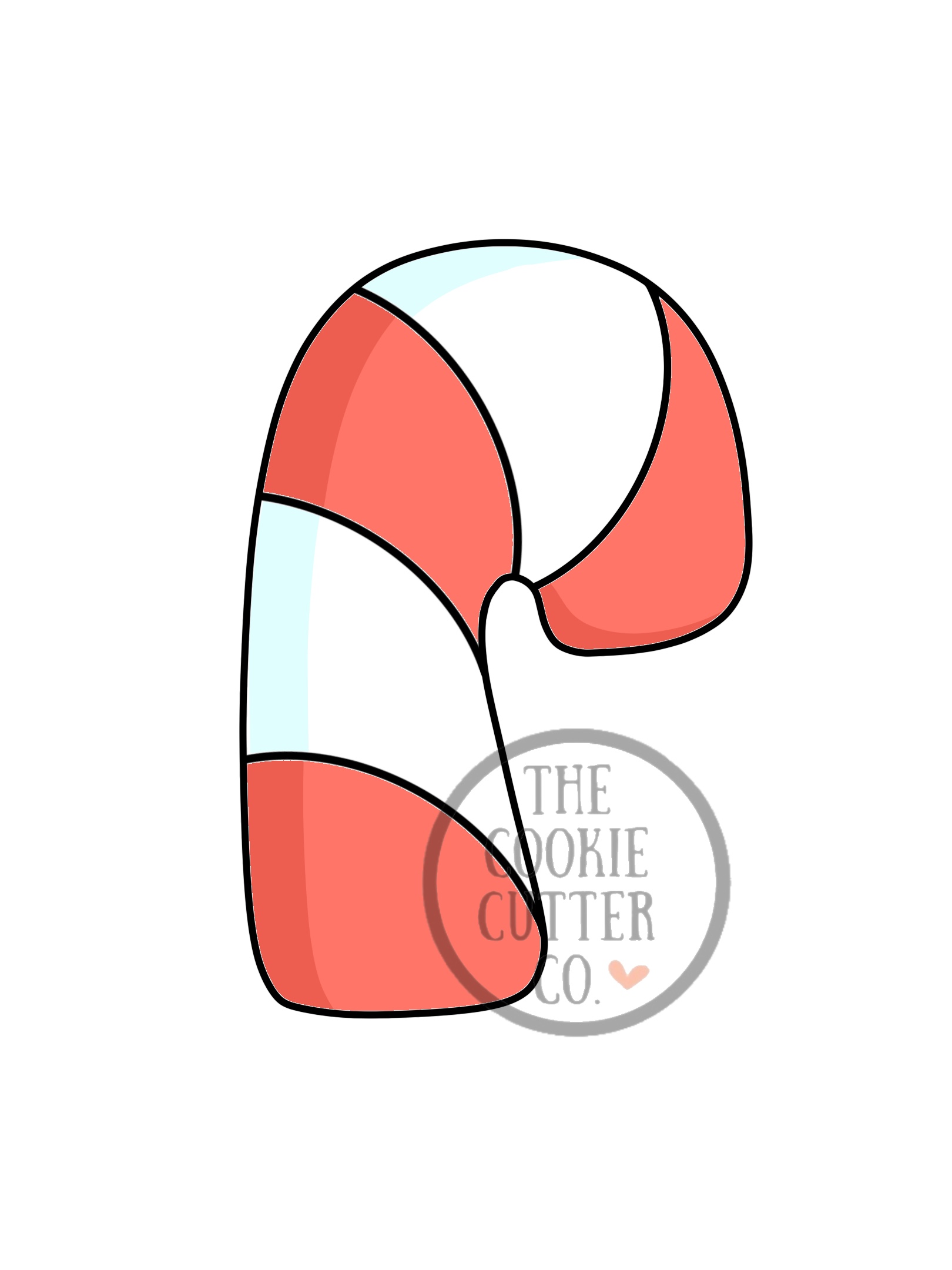 Candy Cane cookie cutter