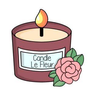 Candle le Fleur cookie cutter