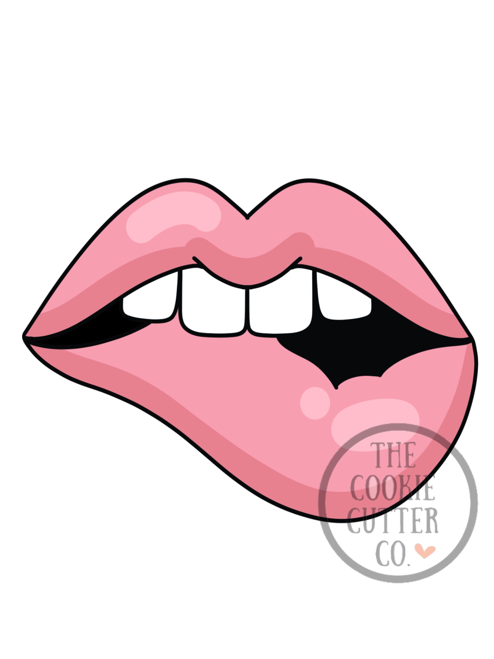 Bite Lips cookie cutter